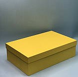 Коробка прямокутна з кришкою для шампанського та квітів (жовтий), фото 2