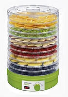 Дегідратор побутовий для сушіння овочів, м'яса та грибів 245 Вт 12 секцій Concept Сушка для фруктів та ягід