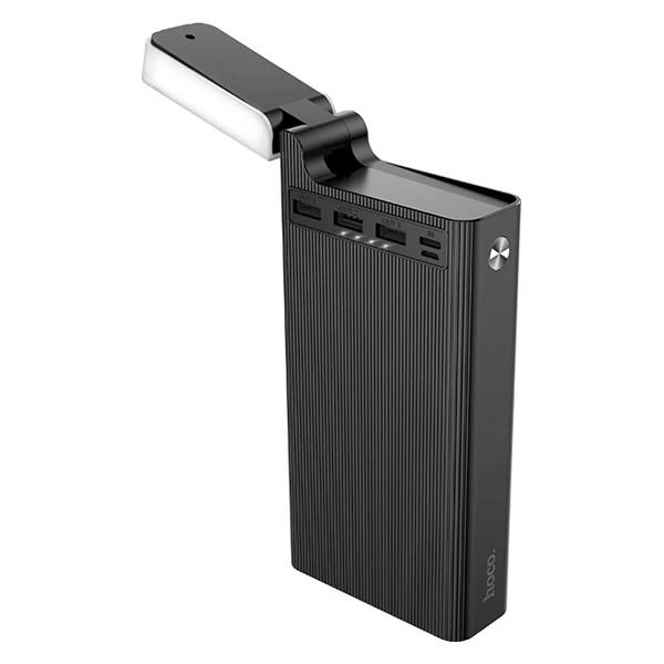 УМБ Павербанк Зовнішній акумулятор HOCO Jove table lamp J62 30000mAh,2A з швидкою зарядкою, ліхтариком|Black