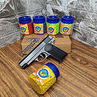 Набор Детский Пистолет на пластиковых пульках ТТ Токарева + 1000 Пуль В комплекте ( Пружинный )