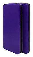 Чехол из натуральной кожи Genuine Leather Flip для Lenovo P780 Фиолетовый