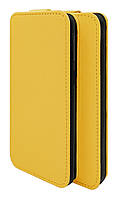 Чехол из натуральной кожи Genuine Leather Flip для Lenovo P780 Желтый