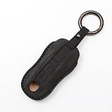 Чохол з алькантари для ключа Porsche Cayenne, Panamera, Macan, Taycan, Boxster Cayman, 911 (чорний), фото 2