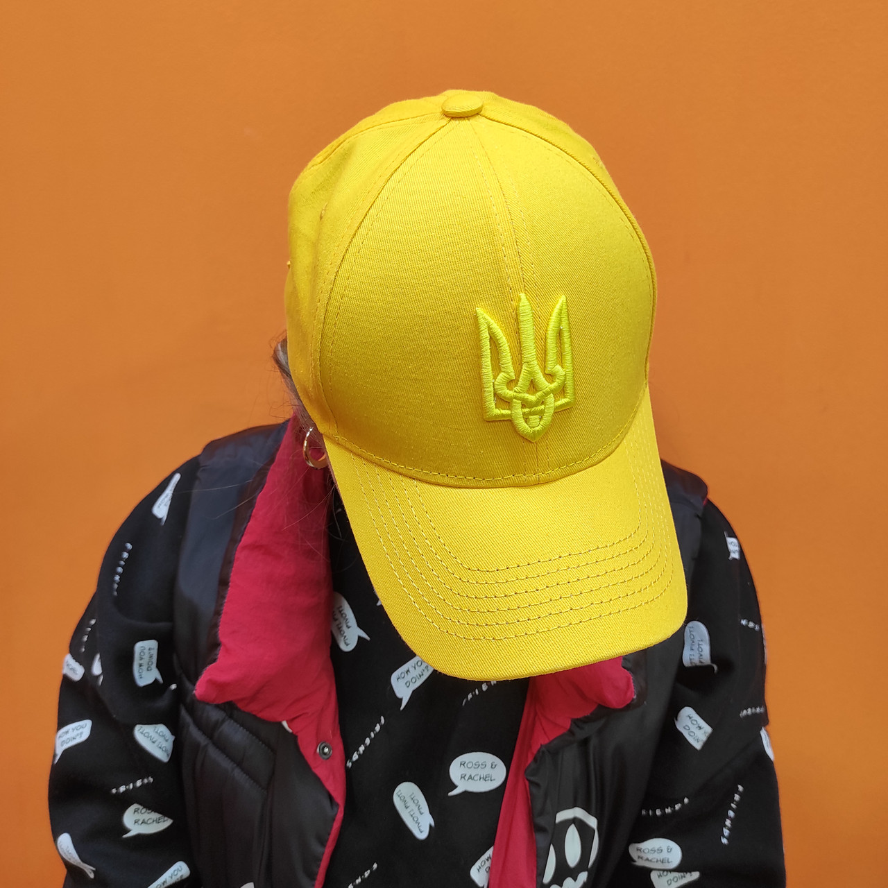 Жовта кепка бейсболка тризуб Україна, фото 1