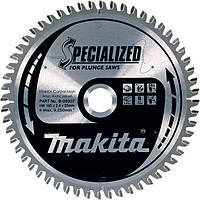 Пильный диск Makita Specialized по алюминию для погружных пил 165x20 мм 56T (B-09307)(7594072961754)