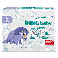 Подгузники Dino Baby Размер 6 (16+ кг) 32 шт (4823098413240)(1725845250756)