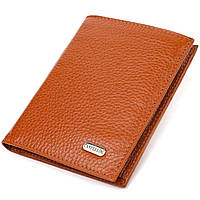 Стильний чоловічий гаманець вертикального формату з натуральної шкіри CANPELLINI 21754 Рудий ds
