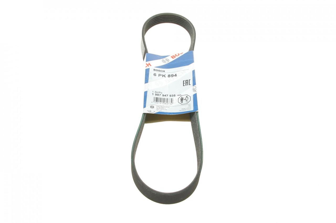 Ремінь генератора Fiat Scudo 1.6 / Renault Kangoo 1.9D 97- (6PK894) Bosch 1987947935