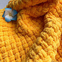 Детское плюшевое плед-одеяло 90*90 см, мандарин (AP-218) ds