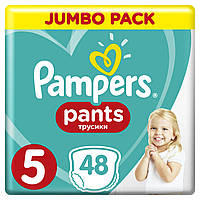 Подгузники Pampers трусики Pants Junior Размер 5 (12-17 кг), 48 шт (4015400672906)(1897414660756)