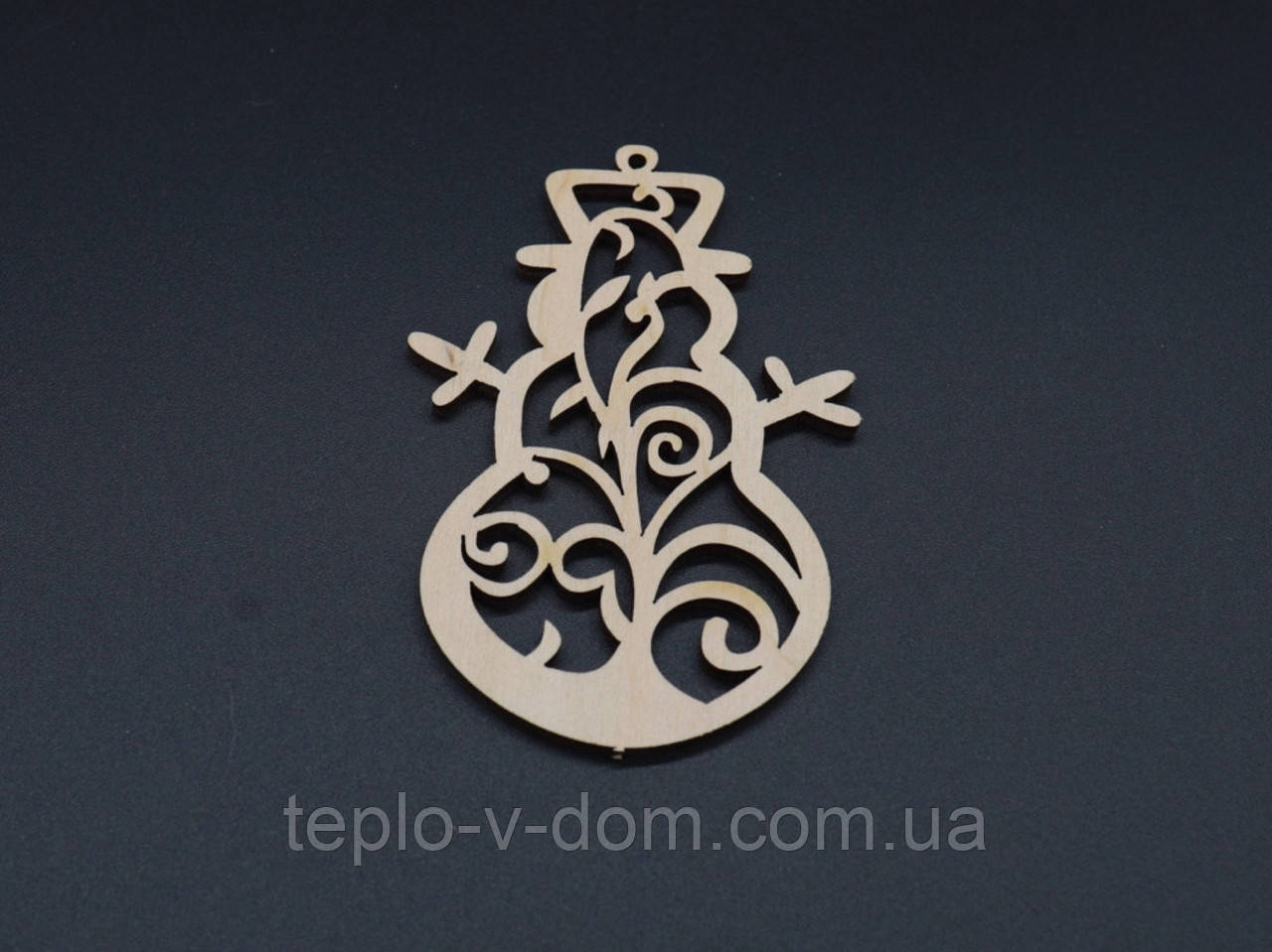 Дерев'яна новорічна заготовка під розпис. Фанера. 9х7см