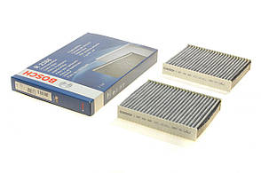 Фільтр салону Alfa Romeo 147 / 156 / GT 01-10 (вугільний) (к-кт 2шт.) Bosch 1987432386