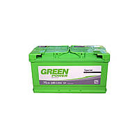 Аккумулятор автомобильный GREEN POWER Standart 75Ah (+/-) (680EN) (22426)(1698118605756)