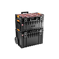 Ящик для инструментов Neo Tools модульная система, на колесах, 2 бокса+органайзер (84-278)(1730316690756)