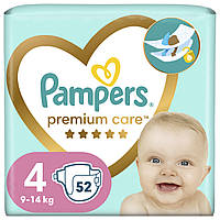Подгузники Pampers Premium Care Maxi Размер 4 (9-14 кг) 52 шт (4015400278818)(1839354694756)