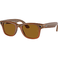 Смарт-очки Ray-Ban Meta Wayfarer Shiny Caramel Frame Brown Lenses (RW4006 670683 50-22)