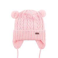 Детская шапка Luxyart "Милли" размер 38-40 розовый 0-3 мес (TM-101) ds
