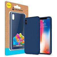 Чехол для мобильного телефона MakeFuture Skin Case Apple iPhone XS Blue (MCSK-AIXSBL) - Топ Продаж!