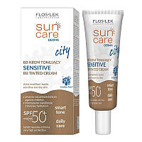 Floslek Sun Care Derma City BB-крем тонизирующий для чувствительной кожи SPF50+ для сухой и чувствительной