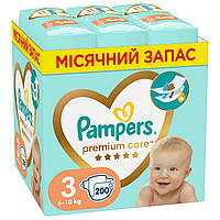 Подгузники Pampers Premium Care Размер 3 (6-10 кг) 200 шт (8006540855898)(1698055236756)