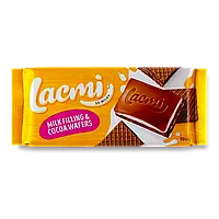 Шоколад молочный Roshen Lacmi с молочной начинкой и шоколадной вафлей 90г