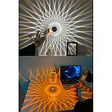 🌟Настільна кришталева LED лампа-нічник із сенсорним керуванням, 3 кольори освітлення, фото 5