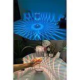 🌟Настільна кришталева LED лампа-нічник із сенсорним керуванням, 3 кольори освітлення, фото 4