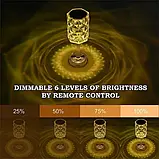 🌟Настільна кришталева LED лампа-нічник із сенсорним керуванням, 3 кольори освітлення, фото 3