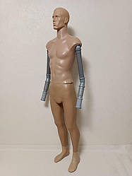 Манекен чоловічий сбірний з головою з імітацією рук  (№1)