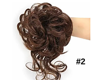 Женская резинка для волос, шиньон резинка для волос изготовлено из термостойкого волокна светло-коричневый