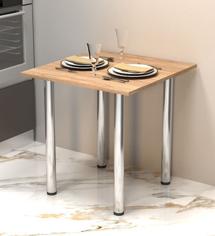 Стіл кухонний "Фуршет-2" 68х68х73 см. Дуб сонома, фото 1