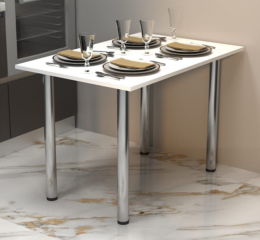 Стіл кухонний "Фуршет" 103х68х73 см. Білий, фото 1