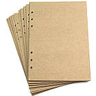Блок картону для планера А6 Крафт 6 отворів 20 аркушів BDP020, фото 2