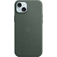Чохол для мобільного телефона Apple iPhone 15 Plus FineWoven Case with MagSafe Evergreen (MT4F3ZM/A) Топ