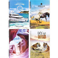 Блокнот А4 Коленкор 80 аркушів, спіраль тв. палітурка купити дешево в інтернет-магазині