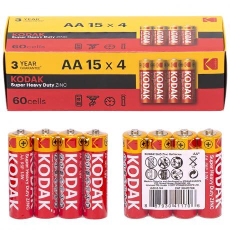 Від 60 шт. Батарейка KODAK R-6  AA  60 штук купити дешево в інтернет-магазині