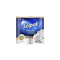 Туалетная бумага Selpak Deluxe Cotton Enriched 3 слоя 4 рулона (8690530046566)(1671245108756)