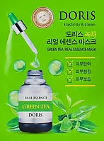 Ампульная маска для лица с экстрактом зеленого чая - Doris Green Tea Essence Mask, 1 шт