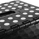 Стілець стульчик стрімянка складний чорно-білий Malatec 18595, фото 4