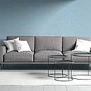 Лляні теплі шпалери на самоклейці блакитний меланж 2800*650*2mm (D) SW-00001495, фото 6