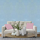 Лляні теплі шпалери на самоклейці блакитний меланж 2800*650*2mm (D) SW-00001495, фото 7