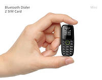 Міні мобільний телефон BM310 чорний MTK626 на 2 Sim, розмір як запальничка!