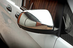 Накладки на дзеркала `Частина дзеркала` 2 шт Carmos - Турецька сталь для Mercedes Vito / V W447 2014-2024 рр