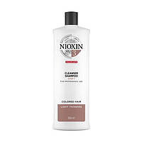 Nioxin System 3 Cleanser Shampoo очищающий шампунь для слегка редеющих окрашенных волос 1000 мл (7546190)