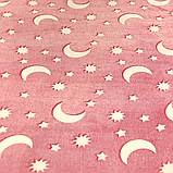 Дитячий плед-покривало Magic Blanket, що світиться в темряві 150 см * 120 см Рожевий, фото 7