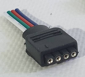 Штекер конектор розборний роз"єм 1 штука  RGB 4-pin