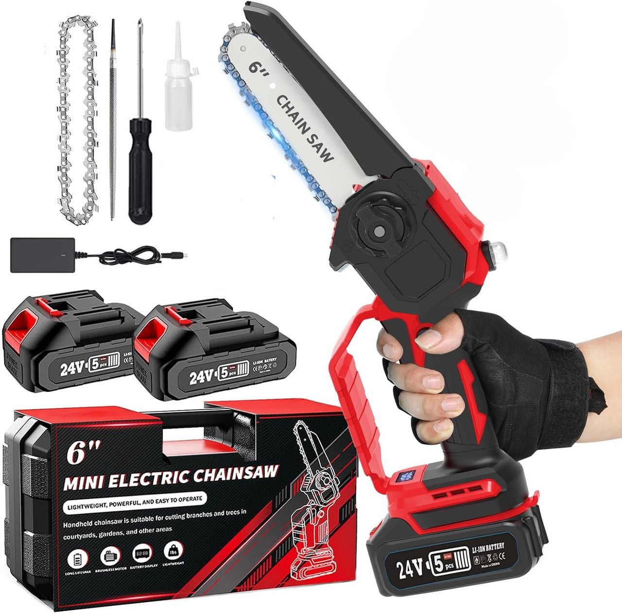 Акумуляторна міні-пила Bisfort [20V 2Ah / 800 Вт / 2 акумулятори], фото 1