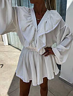 Летний женский костюм с шортиками и блузкой Арт. 9114