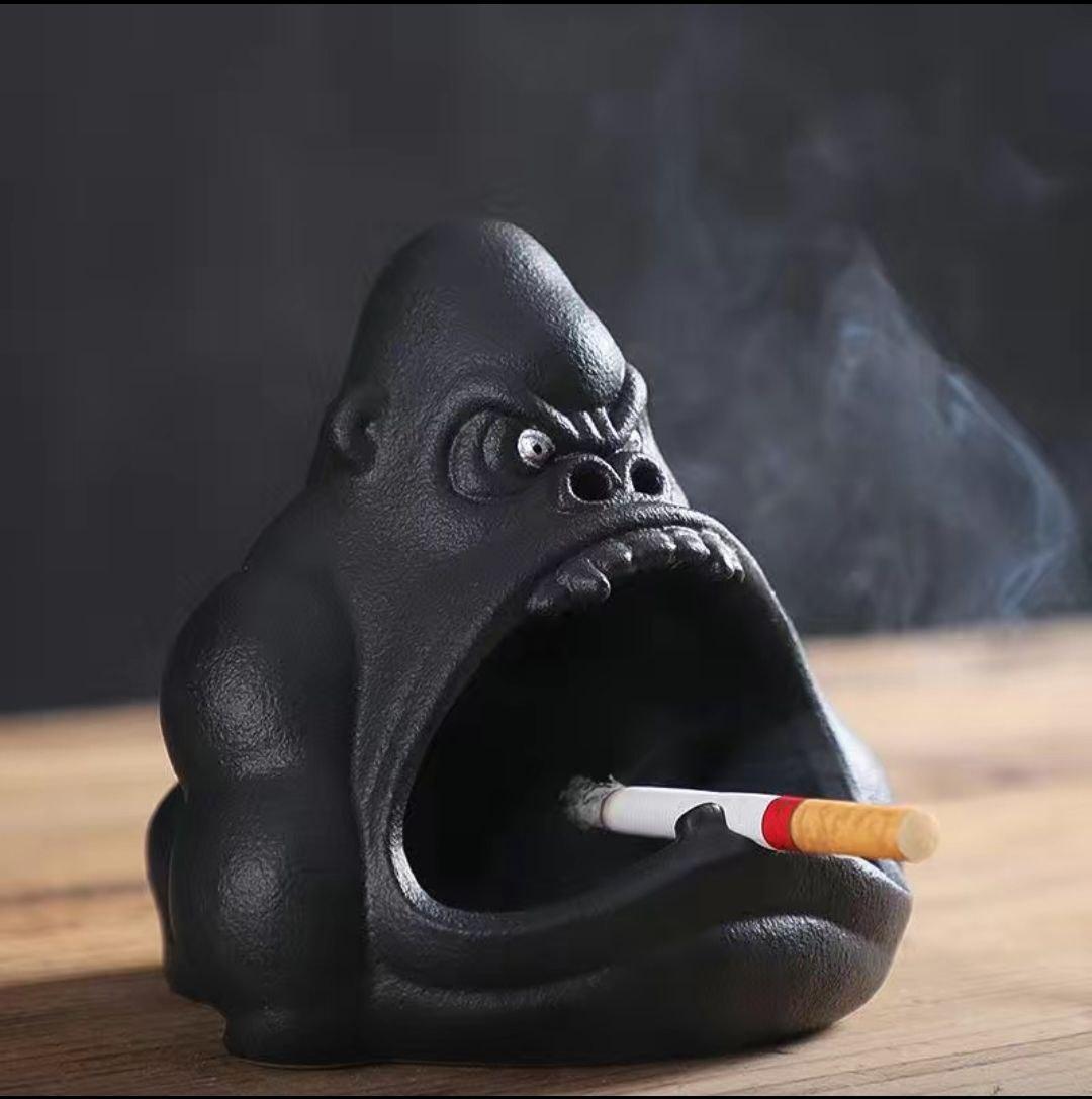 Попільничка-органайзер, ключниця, Горила Чорна, фото 1