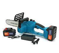 Аккумуляторная цепная пила Domotec Chain Saw 12 24V, зарядное + 2 аккумулятора